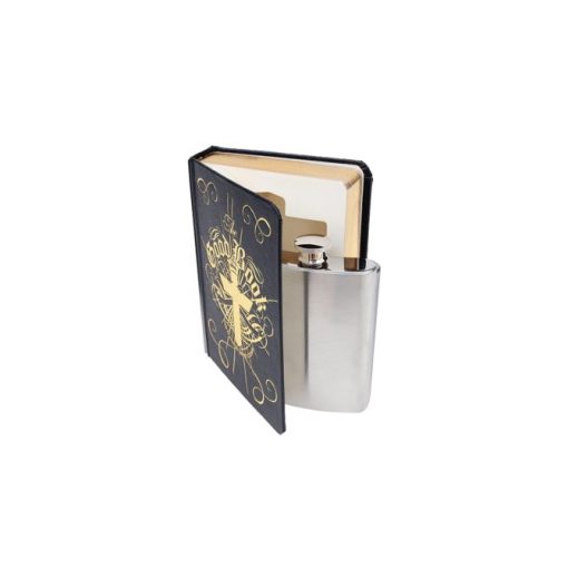 Fancy black good book flask - Image 2