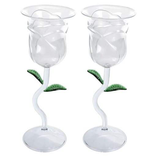 Rose Wine Glass Set - Image 3