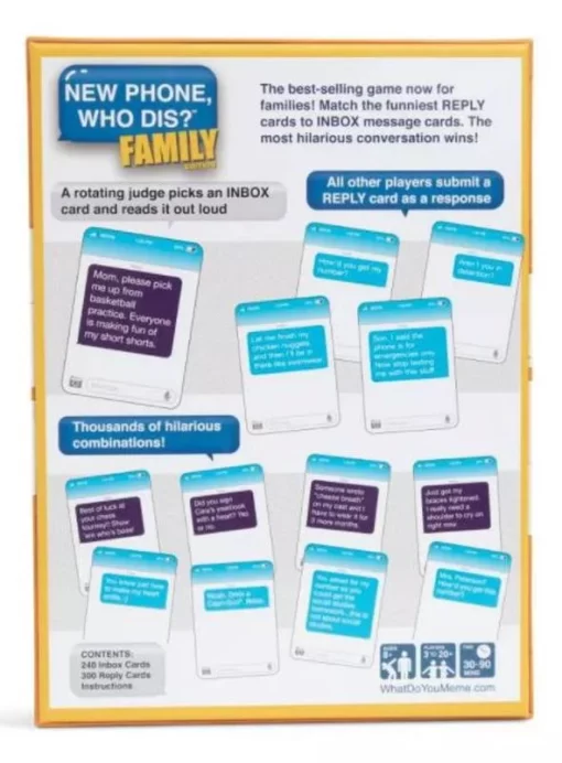 New Phone Who Dis? Family Edition Card Game - Image 2