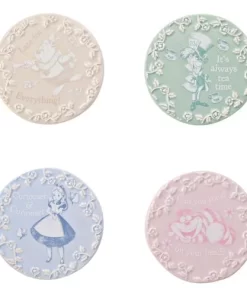 ALICE IN WONDERLAND - Set of 4 Ceramic Coasters
