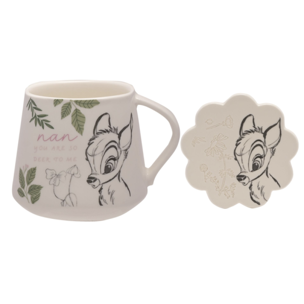 Disney Forest Friends Bambi Mug & Coaster Set 'Nan'