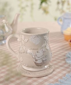 Disney Alice in Wonderland Embossed Mug - White Rabbit