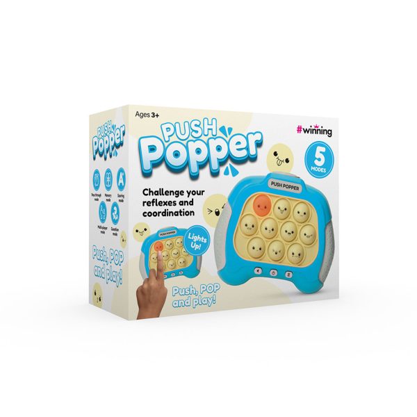 Push Popper Game - Blue