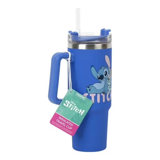 Stitch Blue 900ml Multiway Travel Cup and Straw - Image 3
