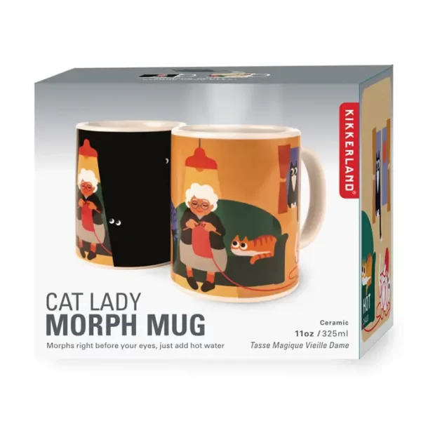 Cat Lady Morph Heat Change Mug - Image 2