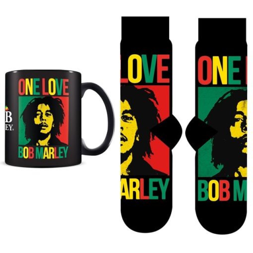 BOB MARLEY - One Love - Mug 315ml and Socks 41-45