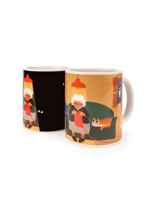 Cat Lady Morph Heat Change Mug