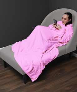 Alternative view of USB Heated blanket pink