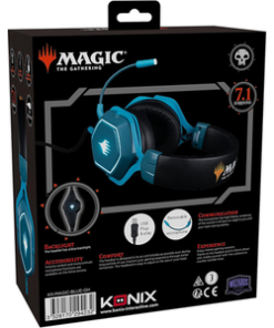 Alternative view of Magic the Gathering 7.1 LED Gaming Headset - Blue