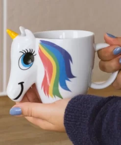 Alternative view of Colour Changing Unicorn Shaped Mug