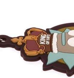 Alternative view of Rick & Morty - Rick ( King of S**t ) Rubber Keychain