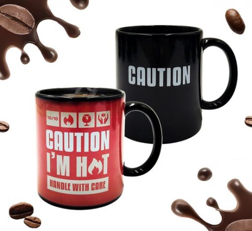 ‘Caution I am Hot’ Heat Change Mug