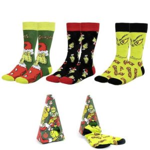 THE GRINCH SOCKS – 3-PACK 38-45