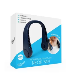 Bladeless USB Rechargeable Neck Fan Black