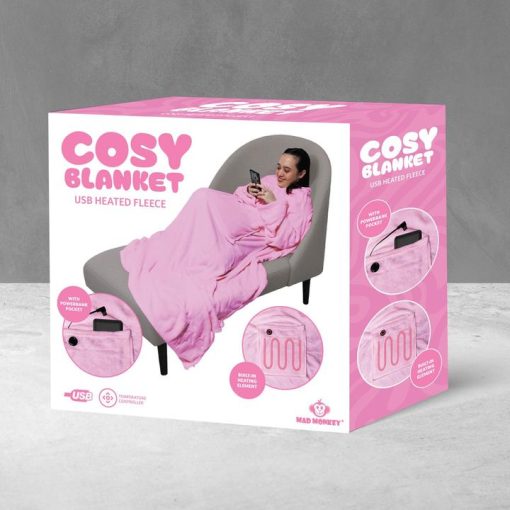 USB Heated blanket pink - Image 3