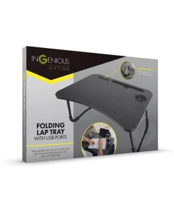Folding Lap Desk Tray with USB Ports