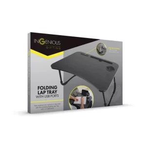 Folding Lap Desk Tray with USB Ports