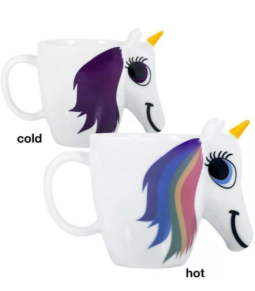 Colour Changing Unicorn Shaped Mug
