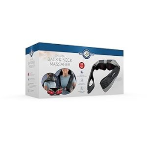 Wellbeing Shiatsu Back and Neck Massager with Arm Loops