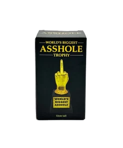 Alternative view of World's Biggest Asshole Trophy