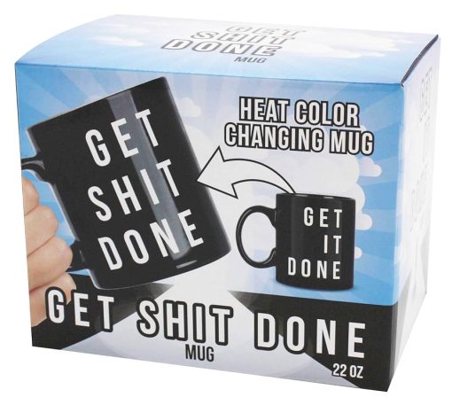 Giant Get Shit Done Colour Changing Mug
