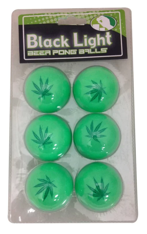 Pot Leaf Neon Pong Balls