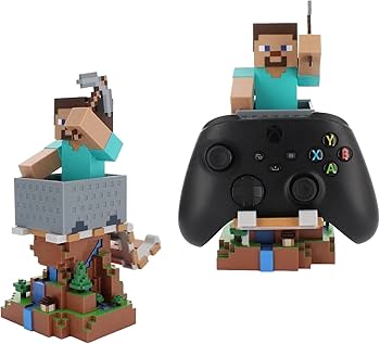 Steve Controller Holder & Phone Stand โ Minecraft, Cable Guys