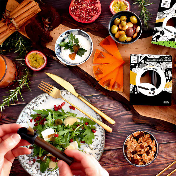 GOURMET GOURMAND BOX | 3 pencils: Balsamic & raspberry (ORGANIC) + Lemon (ORGANIC) + Black truffle - Image 2