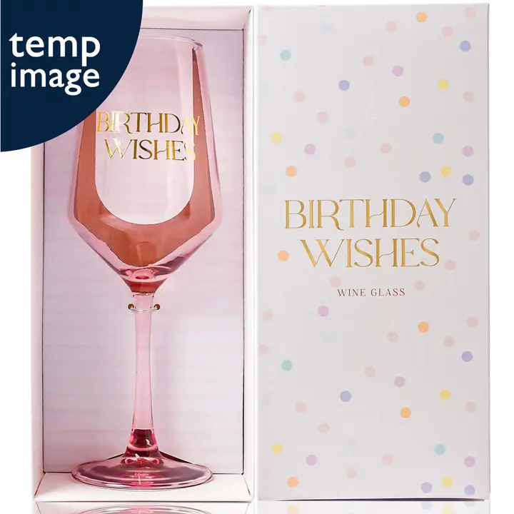 Wine Glass - Birthday Wishes