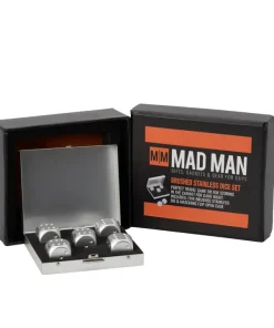Alternative view of Mad Man - Silver Brushed Stainless Dice Set