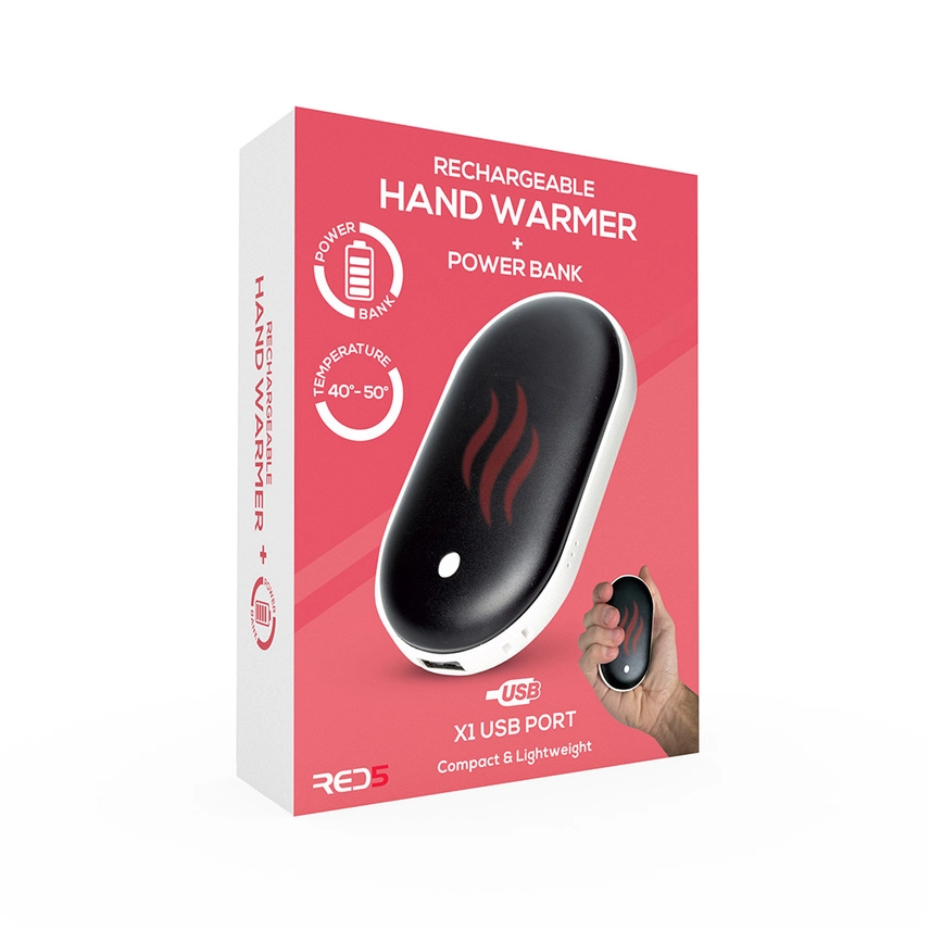 Rechargeable Hand Warmer + Power Bank