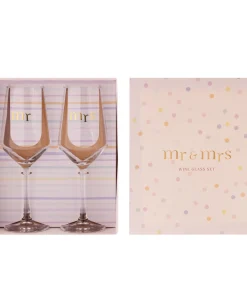 Alternative view of Set of 2 Wine Glasses - Mr & Mrs