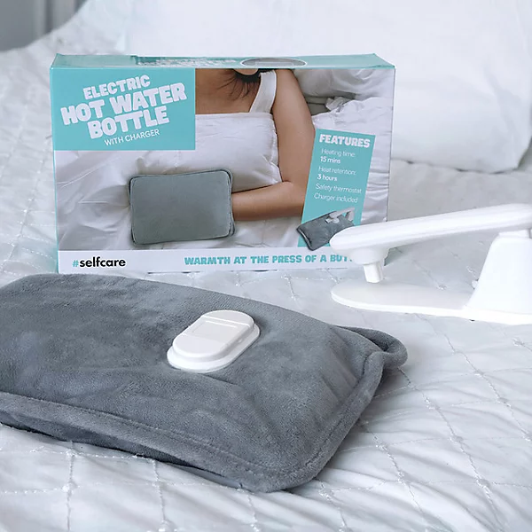 Electric Hot Water Bottle with Charger