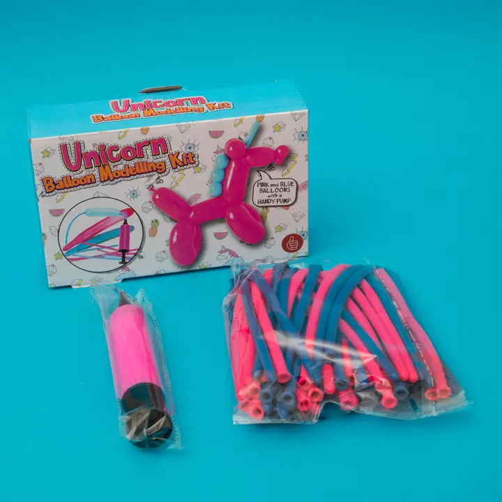 Modelling Balloon Set "Unicorn" Incl. 32x Balloons and Pump