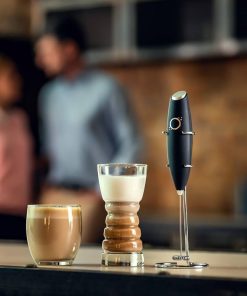 Milk Frother Handheld  with Stand