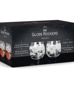 Globe Rocker Glasses 2 Pk