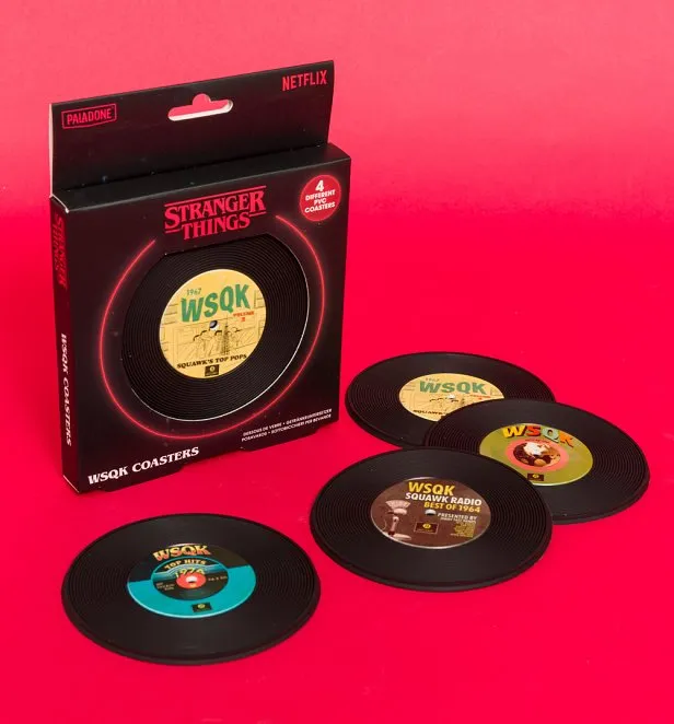 Stranger Things WSQK PVC Record Coasters