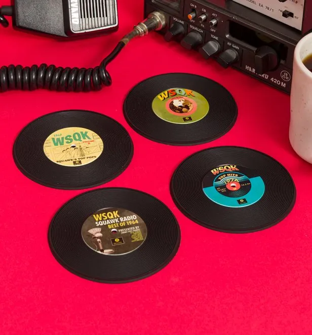 Stranger Things WSQK PVC Record Coasters - Image 2