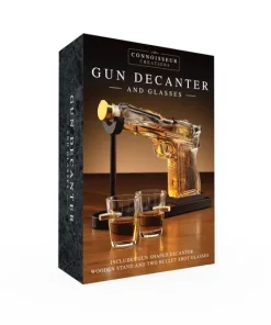 Gun Decanter and Glasses Set