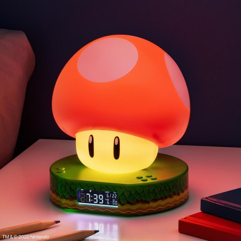 Super Mario Bros Mushroom Digital Alarm Clock