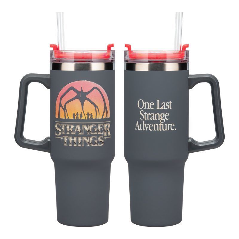 Stranger Things 5 900ml Insulated Cup and Straw