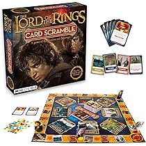 Lord Of The Rings Card Scramble Board Game