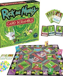 Rick & Morty Card Scramble Board Game