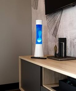 Blue Lava Lamp White Base