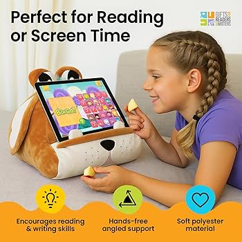 Cuddly Reader : Book & Tablet Holder - Puppy Pete - Image 3