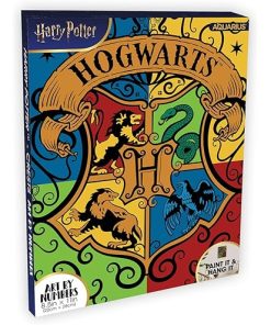 Harry Potter - Hogwarts Crest Mini Art by Numbers Paint Kit (8.5" x 11")