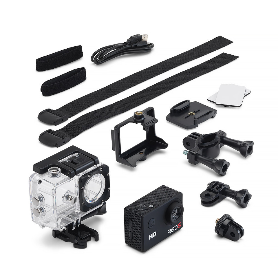 Waterproof 30m Action Camera with Mounts - Image 4