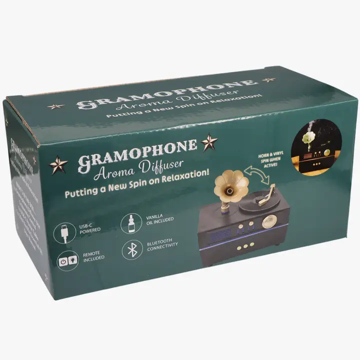 Record Player - Aromatherapy Diffuser - Bluetooth Speaker