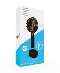 Rechargeable Mist Fan Black