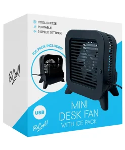 Mini Desk Fan with Ice Pack